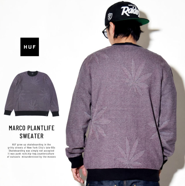 HUF ハフ セーター MARCO PLANTLIFE SWEATER KN00061