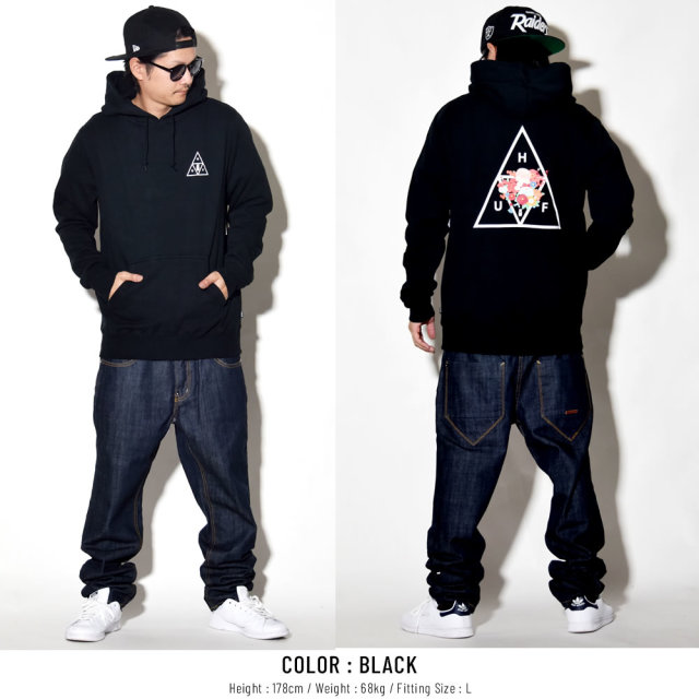 HUF ハフ プルオーバーパーカー MEMORIAL TRIANGLE PULLOVER HOODIE PF00070
