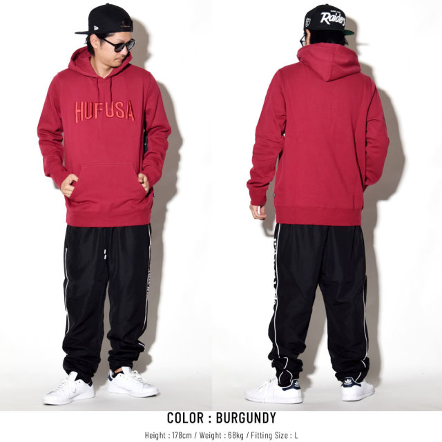 HUF ハフ プルオーバーパーカー TEAM LOGO PULLOVER HOODIE PF00072