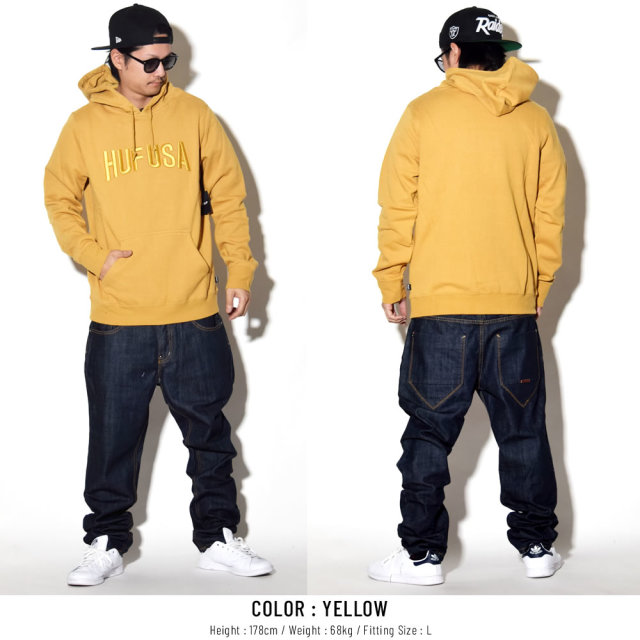 HUF ハフ プルオーバーパーカー TEAM LOGO PULLOVER HOODIE PF00072