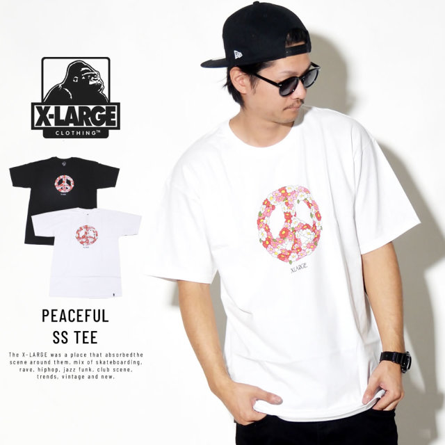 X-LARGE エクストララージ 半袖Tシャツ PEACEFUL SS TEE M18C1121