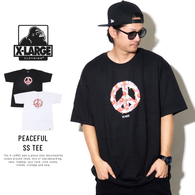 X-LARGE エクストララージ 半袖Tシャツ PEACEFUL SS TEE M18C1121