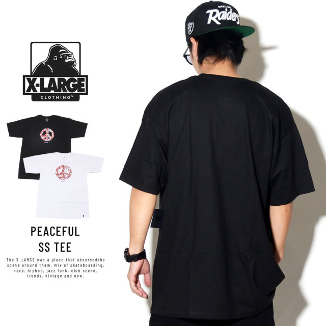 X-LARGE エクストララージ 半袖Tシャツ PEACEFUL SS TEE M18C1121