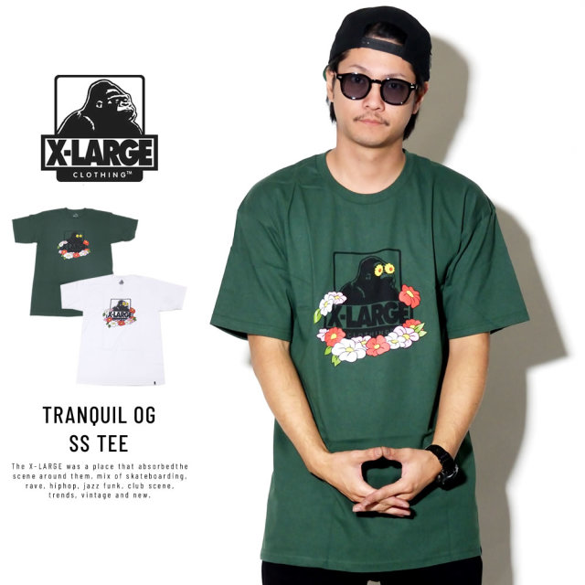 X-LARGE エクストララージ 半袖Tシャツ TRANQUIL OG SS TEE M18C1125