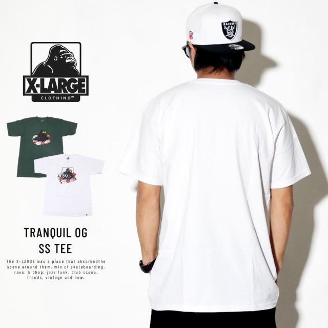 X-LARGE エクストララージ 半袖Tシャツ TRANQUIL OG SS TEE M18C1125