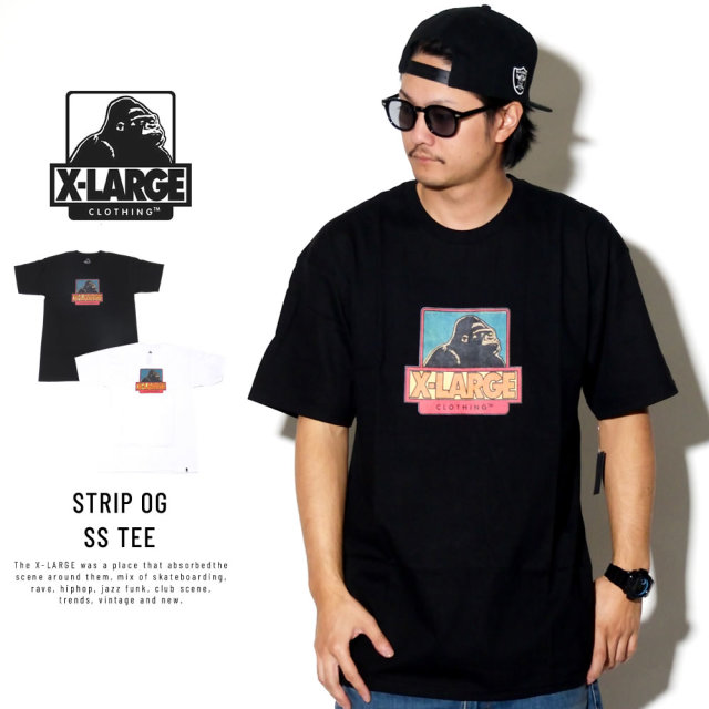 X-LARGE エクストララージ 半袖Tシャツ STRIP OG SS TEE M18C1129