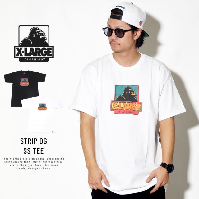 X-LARGE エクストララージ 半袖Tシャツ STRIP OG SS TEE M18C1129
