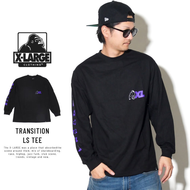 X-LARGE エクストララージ 長袖Tシャツ TRANSITION LS TEE M18C1403