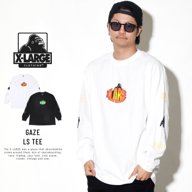 X-LARGE エクストララージ 長袖Tシャツ GAZE LS TEE M18C1405