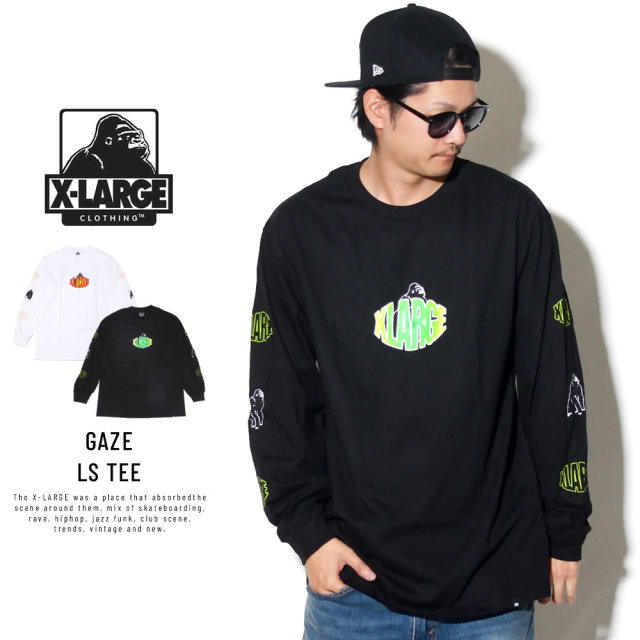 X-LARGE エクストララージ 長袖Tシャツ GAZE LS TEE M18C1405