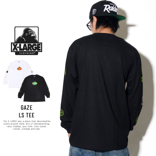 X-LARGE エクストララージ 長袖Tシャツ GAZE LS TEE M18C1405