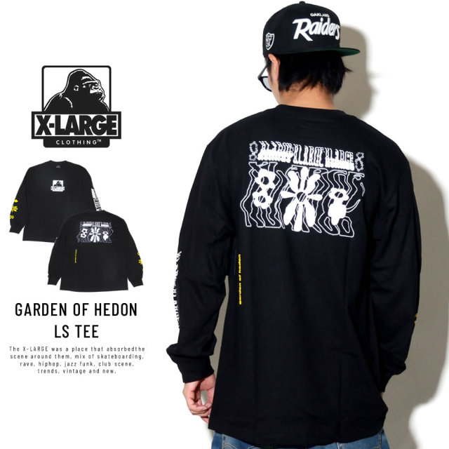 X-LARGE エクストララージ 長袖Tシャツ GARDEN OF HEDEN LS TEE M18C1406