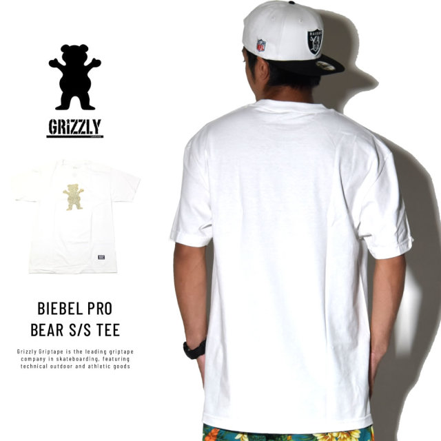 Grizzly Griptape グリズリーグリップテープ 半袖Tシャツ BIEBEL PRO BEAR S/S TEE (SMA1801P08)