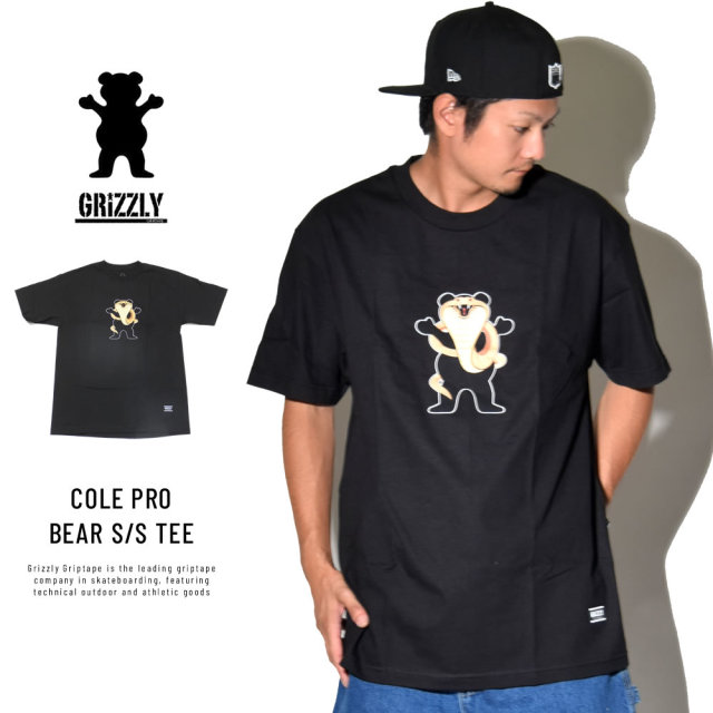 Grizzly Griptape グリズリーグリップテープ 半袖Tシャツ COLE PRO BEAR S/S TEE (SMA1801P12)