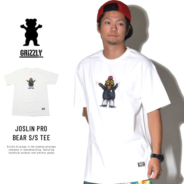 Grizzly Griptape グリズリーグリップテープ 半袖Tシャツ JOSLIN PRO BEAR S/S TEE (SMA1801P15)