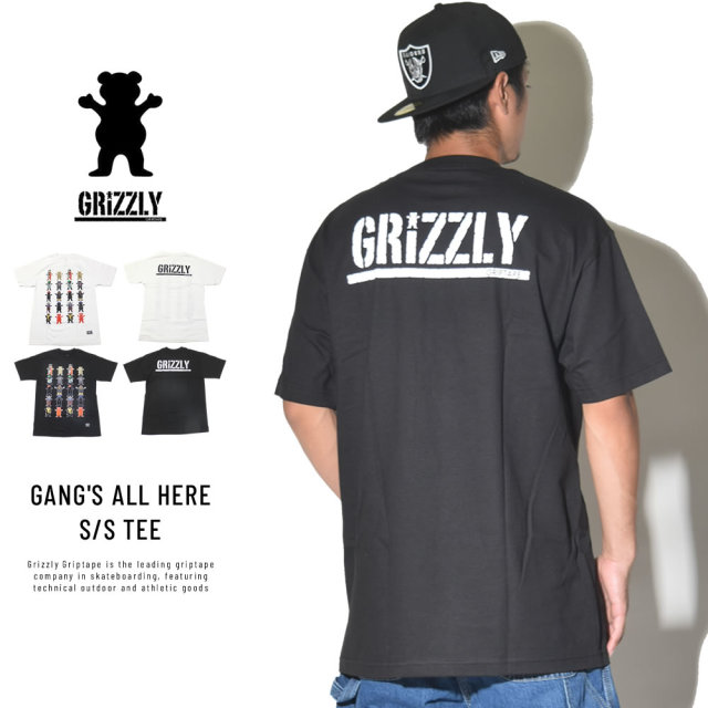 Grizzly Griptape グリズリーグリップテープ 半袖Tシャツ GANG'S ALL HERE S/S TEE (SMA1801P19)