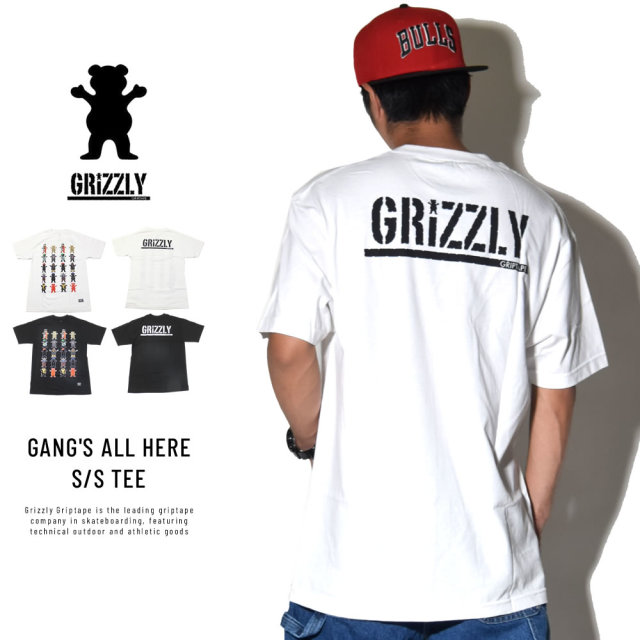 Grizzly Griptape グリズリーグリップテープ 半袖Tシャツ GANG'S ALL HERE S/S TEE (SMA1801P19)