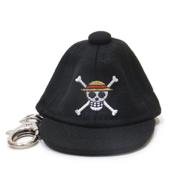NEW ERA ニューエラ キャップキーホルダー コラボ ONE PIECE ワンピース モンキー・D・ルフィ 海賊旗 ブラック (11785575)