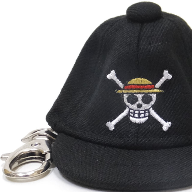 NEW ERA ニューエラ キャップキーホルダー コラボ ONE PIECE ワンピース モンキー・D・ルフィ 海賊旗 ブラック (11785575)