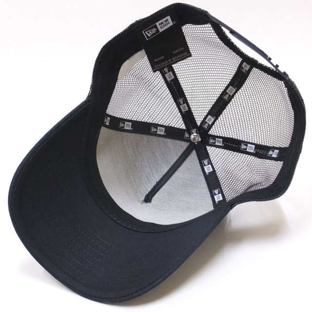 NEW ERA ニューエラ カーブバイザーキャップ 9FORTY Aフレーム トラッカー NYC ミニロゴ ネイビー (11785634)