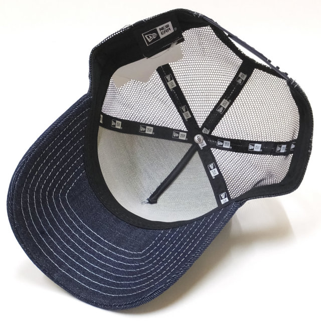 NEW ERA ニューエラ カーブバイザーキャップ 9FORTY Aフレーム トラッカー NYC ミニロゴ インディゴデニム (11785635)