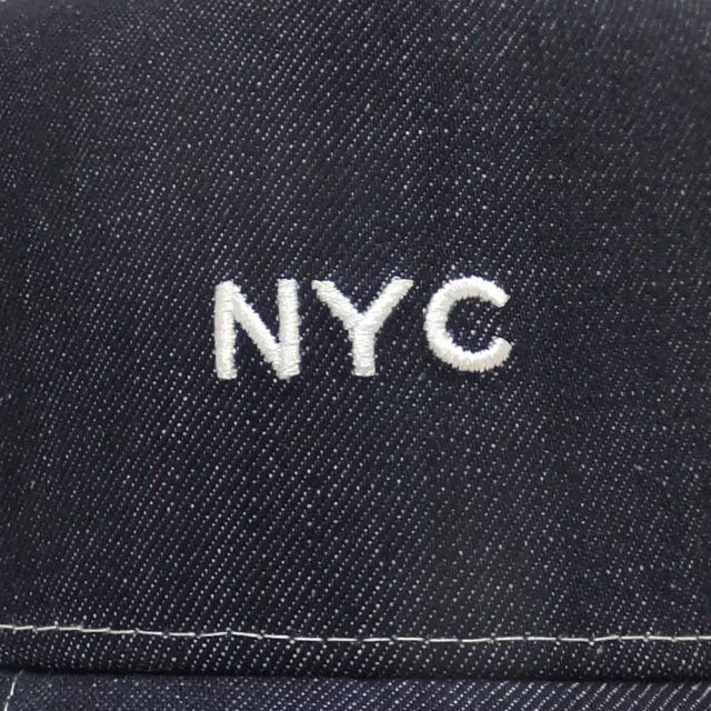 NEW ERA ニューエラ カーブバイザーキャップ 9FORTY Aフレーム トラッカー NYC ミニロゴ インディゴデニム (11785635)