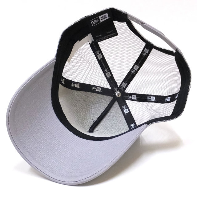 NEW ERA ニューエラ カーブバイザーキャップ 9FORTY Aフレーム トラッカー NYC ミニロゴ グレー (11785636)