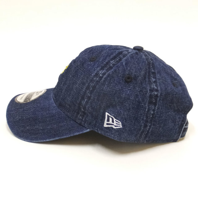 NEW ERA ニューエラ カーブバイザーキャップ 9TWENTY クロスストラップ コラボ ONE PIECE ワンピース トラファルガー・ロー 海賊旗 インディゴデニム (11785642)