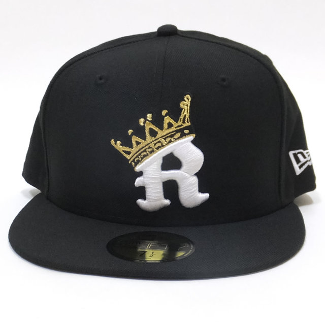 NEW ERA ニューエラ フラットバイザーキャップ 59FIFTY Rクラウン ブラック×ホワイト/ゴールド JAMAICA (11785657)