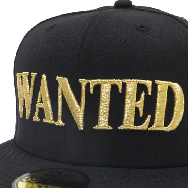 NEW ERA ニューエラ フラットバイザーキャップ 59FIFTY コラボ ONE PIECE ワンピース 手配書 ブラック×ゴールド (11785659)
