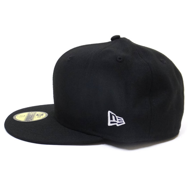 NEW ERA ニューエラ フラットバイザーキャップ 59FIFTY ベーシック ブラック ホワイトフラッグ (11785665)