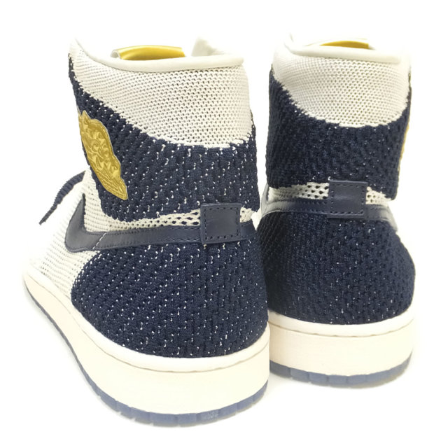 NIKE ナイキ シューズ AIR JORDAN 1 HI FLY KNIT JETER SAIL/METALLIC-GOLD (AH7233-105)