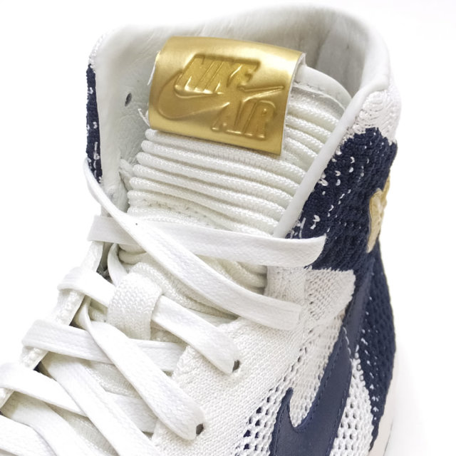 NIKE ナイキ シューズ AIR JORDAN 1 HI FLY KNIT JETER SAIL/METALLIC-GOLD (AH7233-105)