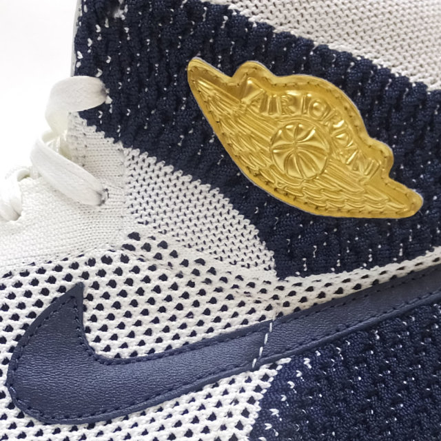 NIKE ナイキ シューズ AIR JORDAN 1 HI FLY KNIT JETER SAIL/METALLIC-GOLD (AH7233-105)