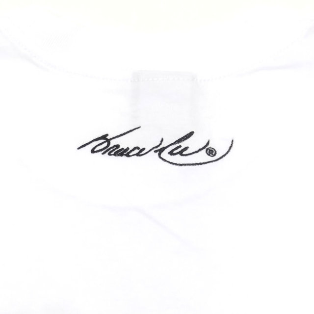 NEW ERA ニューエラ コラボ Tシャツ ブルース・リー 飛び蹴りフォト×フラッグロゴ ホワイト 11839817