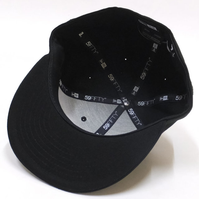 NEW ERA ニューエラ フラットバイザーキャップ 59FIFTY オールドロゴ オーバル ブラック×ブラック 11838656