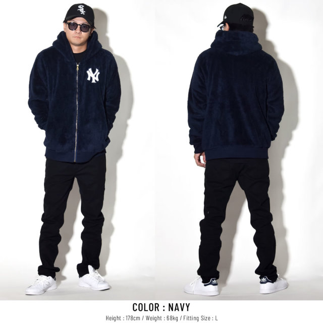 MAJESTIC マジェスティック ジップパーカー MOCOMOCO FULLZIP HOODY MM06-NY-8F14