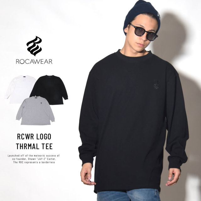 ROCA WEAR ロカウェア 長袖Tシャツ RCWR LOGO THRMAL TEE RW183K10