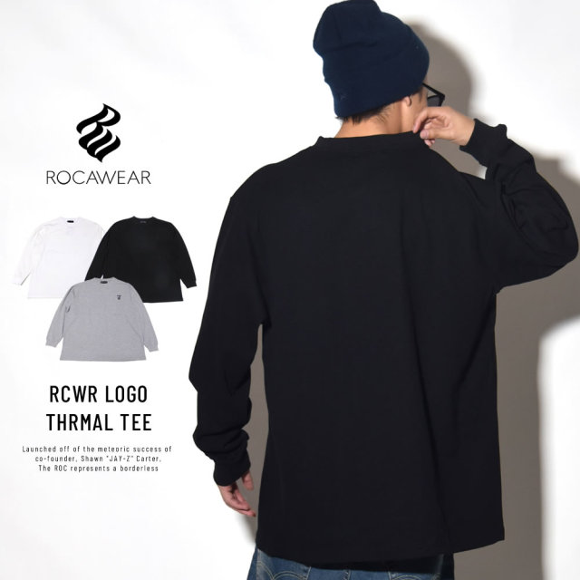 ROCA WEAR ロカウェア 長袖Tシャツ RCWR LOGO THRMAL TEE RW183K10