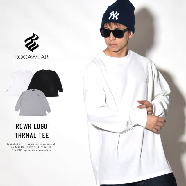 ROCA WEAR ロカウェア 長袖Tシャツ RCWR LOGO THRMAL TEE RW183K10