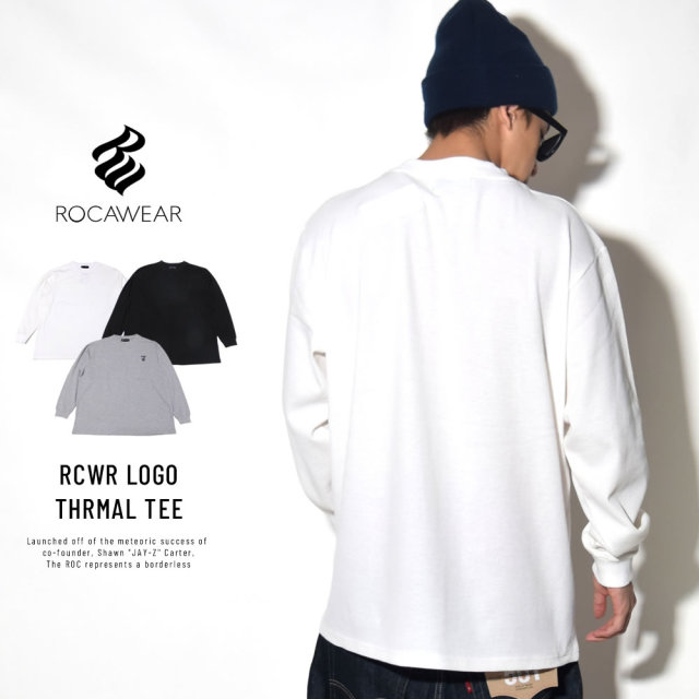 ROCA WEAR ロカウェア 長袖Tシャツ RCWR LOGO THRMAL TEE RW183K10