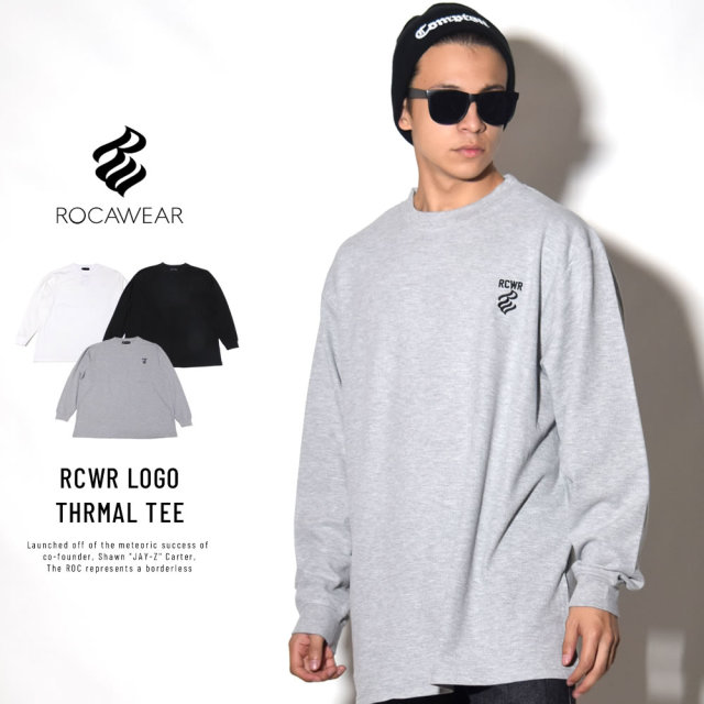 ROCA WEAR ロカウェア 長袖Tシャツ RCWR LOGO THRMAL TEE RW183K10