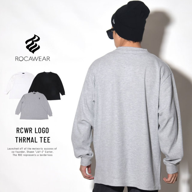 ROCA WEAR ロカウェア 長袖Tシャツ RCWR LOGO THRMAL TEE RW183K10