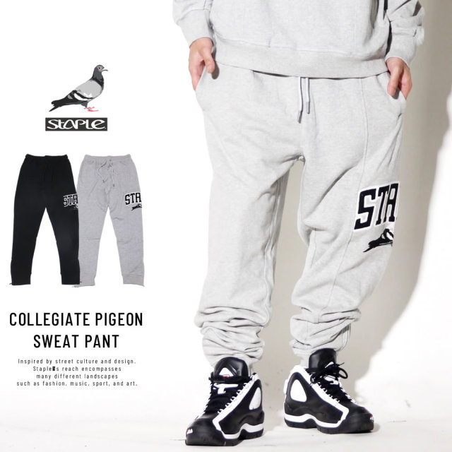 STAPLE ステイプル スウェットパンツ COLLEGIATE PIGEON SWEAT PANT 1809B4973