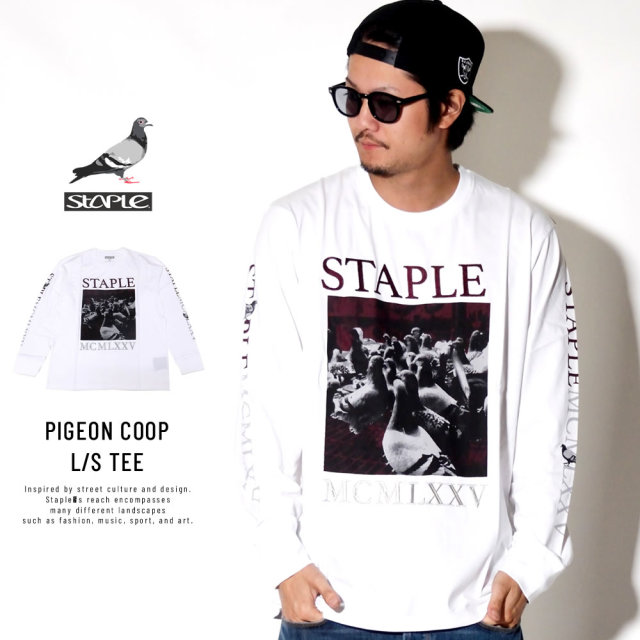 STAPLE ステイプル 長袖Tシャツ PIGEON COOP L/S TEE 1809C4992