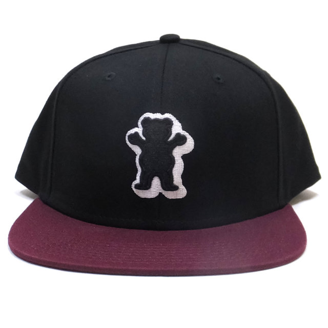 Grizzly Griptape フラットバイザーキャップ DIMENSIONAL OG BEAR SNAPBACK GMC1804A02
