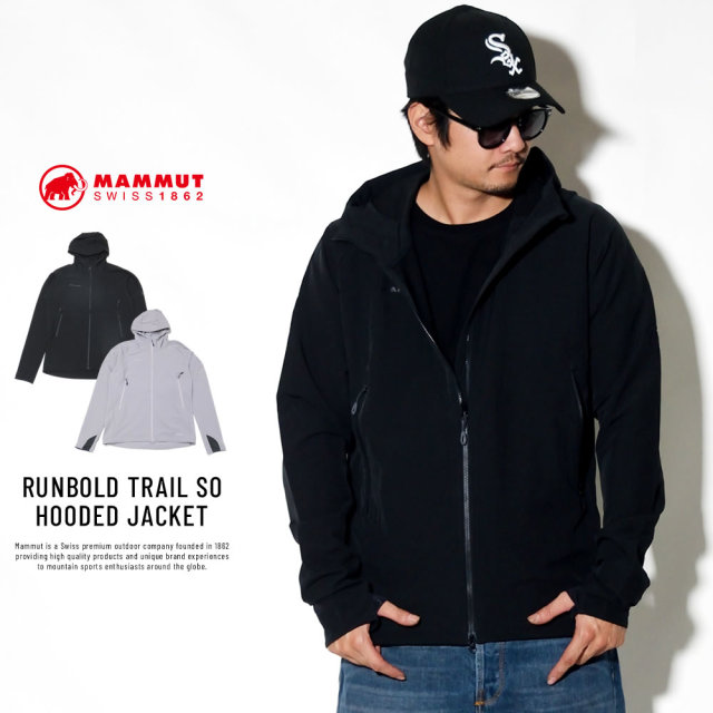 MAMMUT マムート ウインドブレーカー RUNBOLD TRAIL SO HOODED JACKET 1011-23001