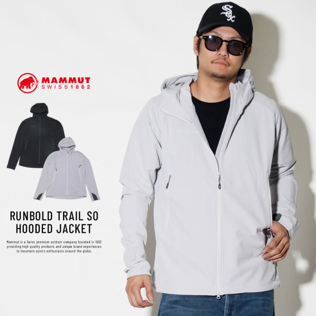 MAMMUT マムート ウインドブレーカー RUNBOLD TRAIL SO HOODED JACKET 1011-23001