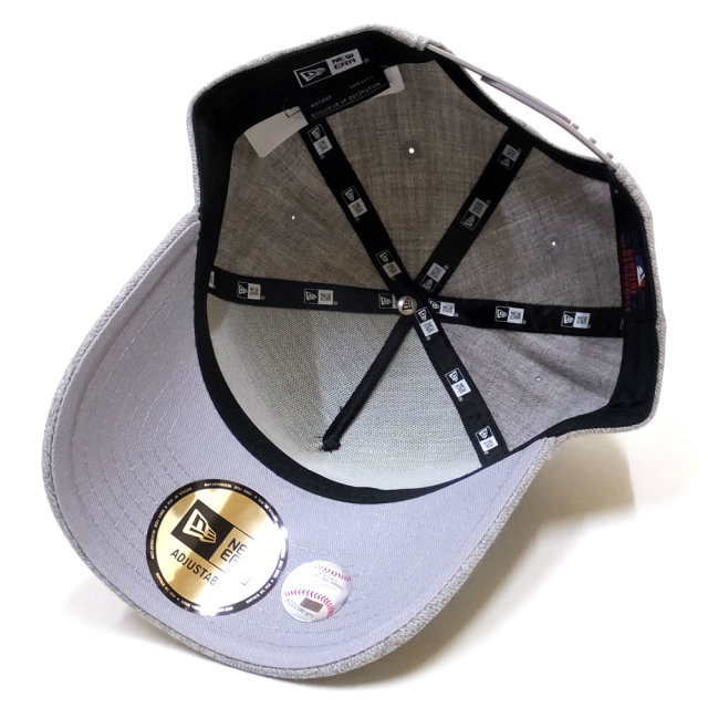 NEW ERA ニューエラ カーブバイザーキャップ 9FORTY A-FRAME ヘザー ニューヨーク・ヤンキース グレー×ブラック 11781456