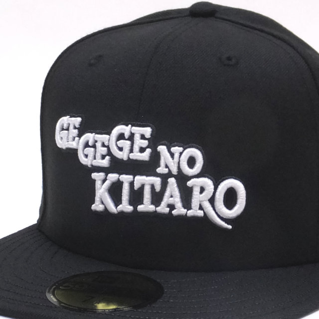 NEW ERA ニューエラ コラボ フラットバイザーキャップ 59FIFTY ゲゲゲの鬼太郎 タイトル 鬼太郎アンダーバイザー 11785100
